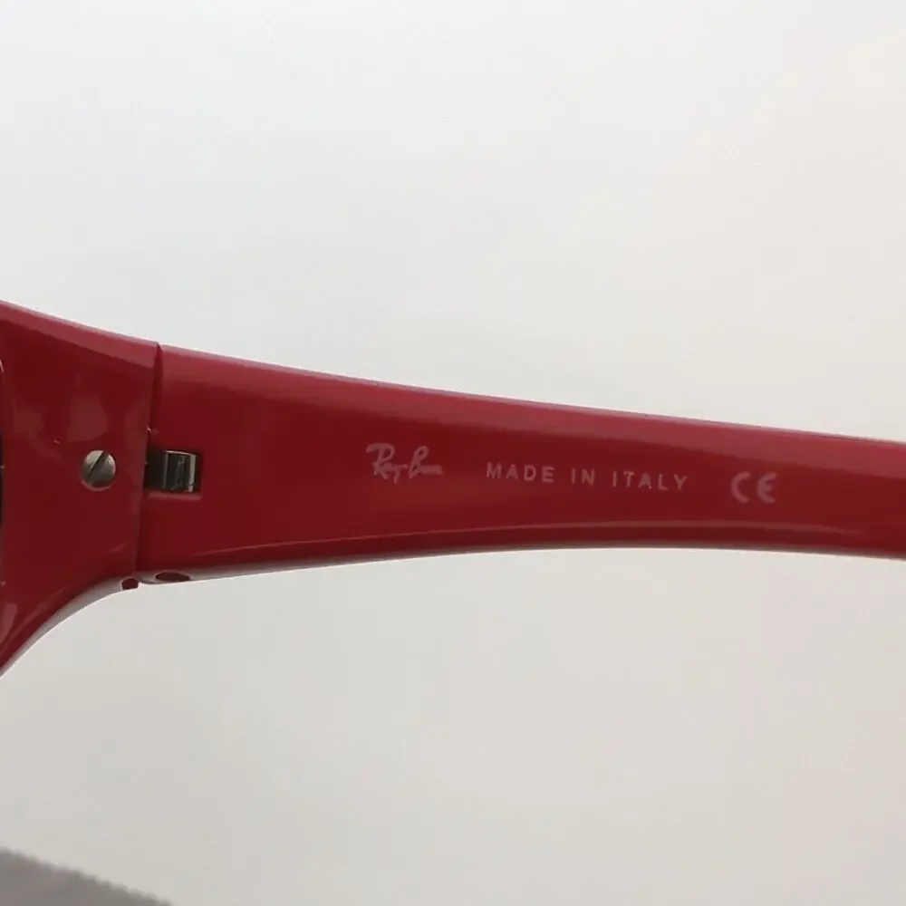 Ray Ban Kids Sunglasses Red Made in Italy RB3261 004/8G 58/17 Gray Gradient Flaw